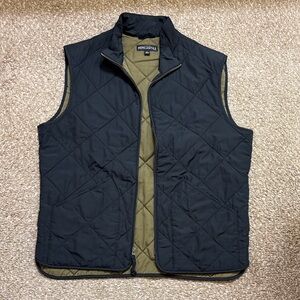 J. Crew Black + Olive Quilted Vest